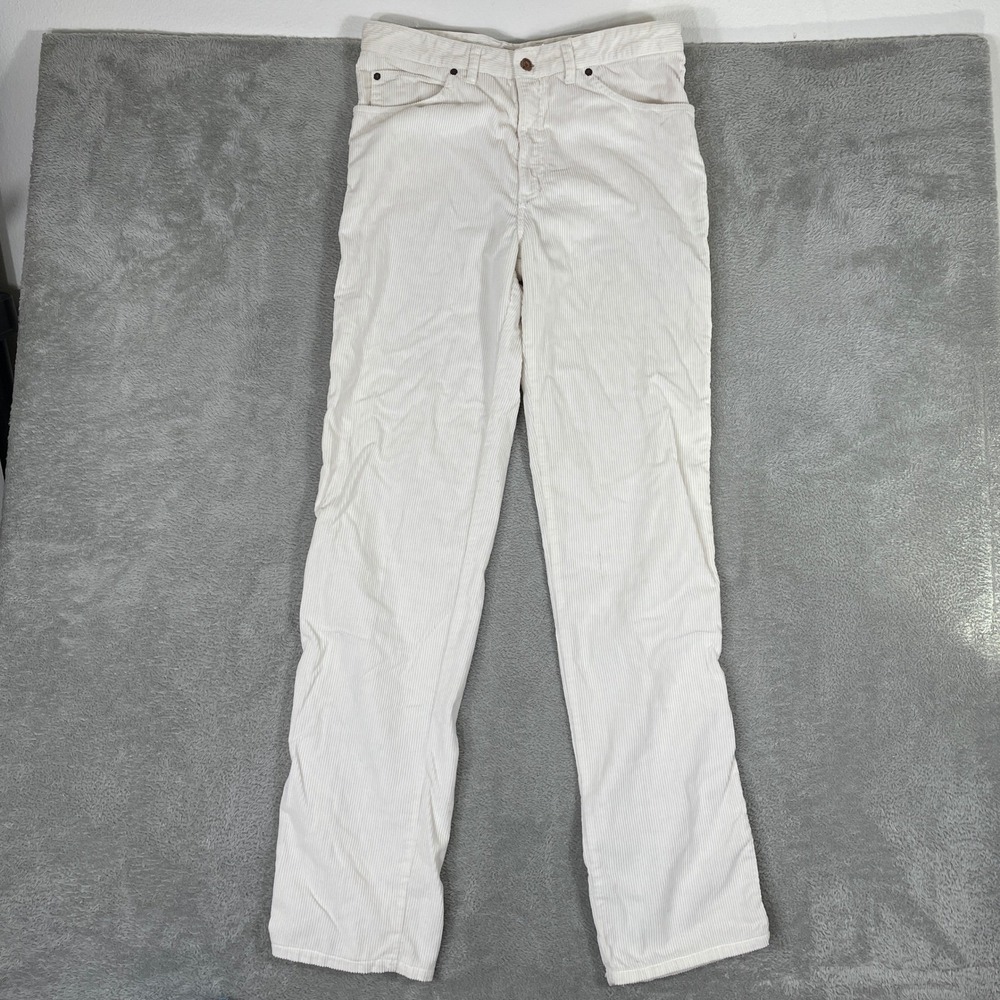 Guess Corduroy Pants Mens 34x34 White Georges Marciano Vintage 90s Straight Leg